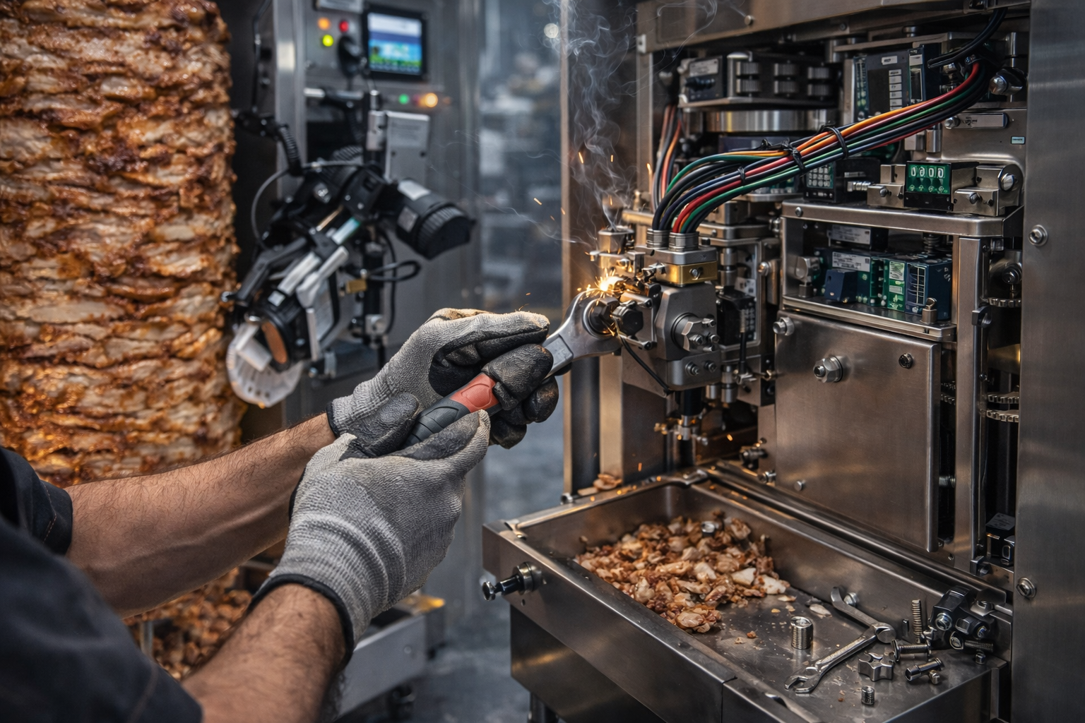 Döner robotu teknik servis ve yedek parça – motor, sensör, redüktör ve döner kesme bıçağı bakım ve tamiri