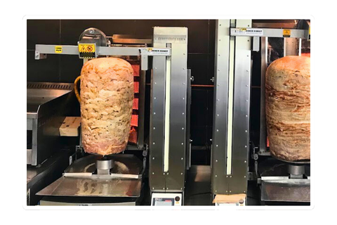 Fast food restoranları için kompakt döner kesme robotları – 40 kg 80 kg 130 kg 150 kg döner robot